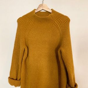 Madewell Chunky Mustard Wool Sweater
